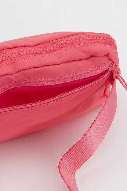 Solid Mini Fanny Belt Bag: Tan