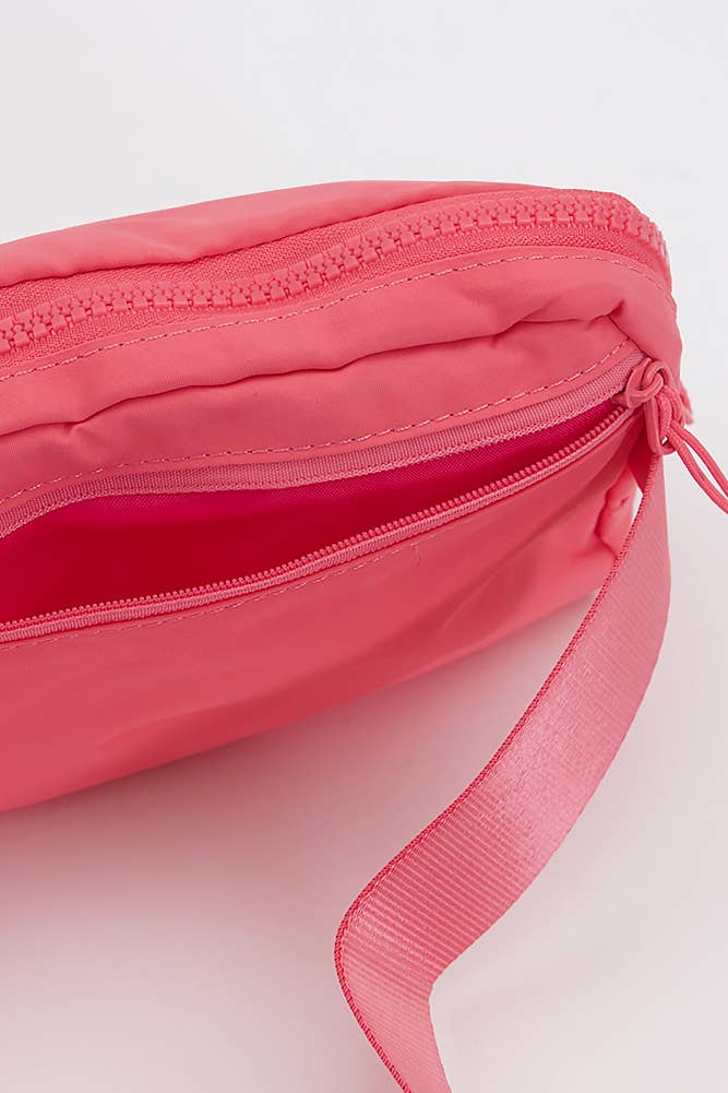 Solid Mini Fanny Belt Bag: Navy